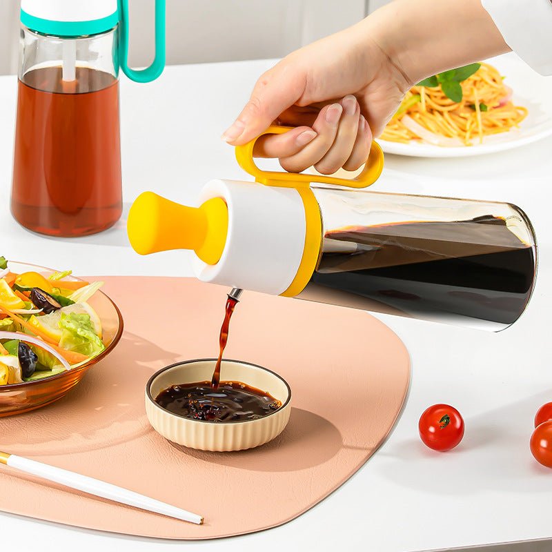🫒 2-in-1 Oil Dispenser Bottle with Brush (550ML)