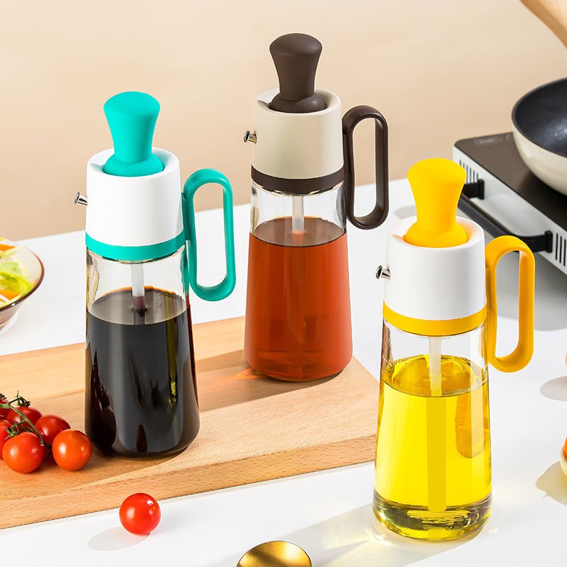 🫒 2-in-1 Oil Dispenser Bottle with Brush (550ML)