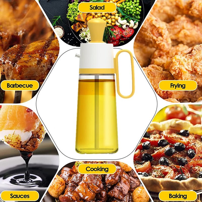 🫒 2-in-1 Oil Dispenser Bottle with Brush (550ML)