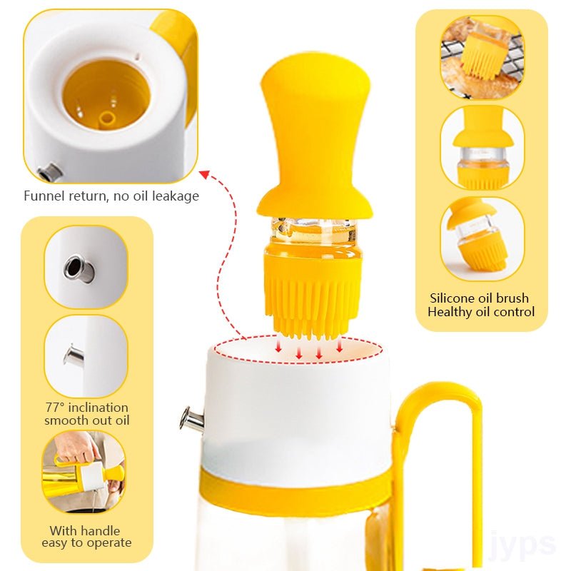 🫒 2-in-1 Oil Dispenser Bottle with Brush (550ML)
