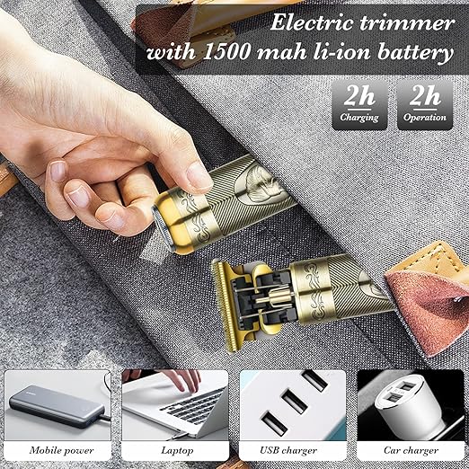 ✂️ 3-in-1 Hair Clipper & Beard Trimmer Set