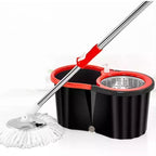 🧼 360° Spin Cleaning Mop (Dual Bucket System)