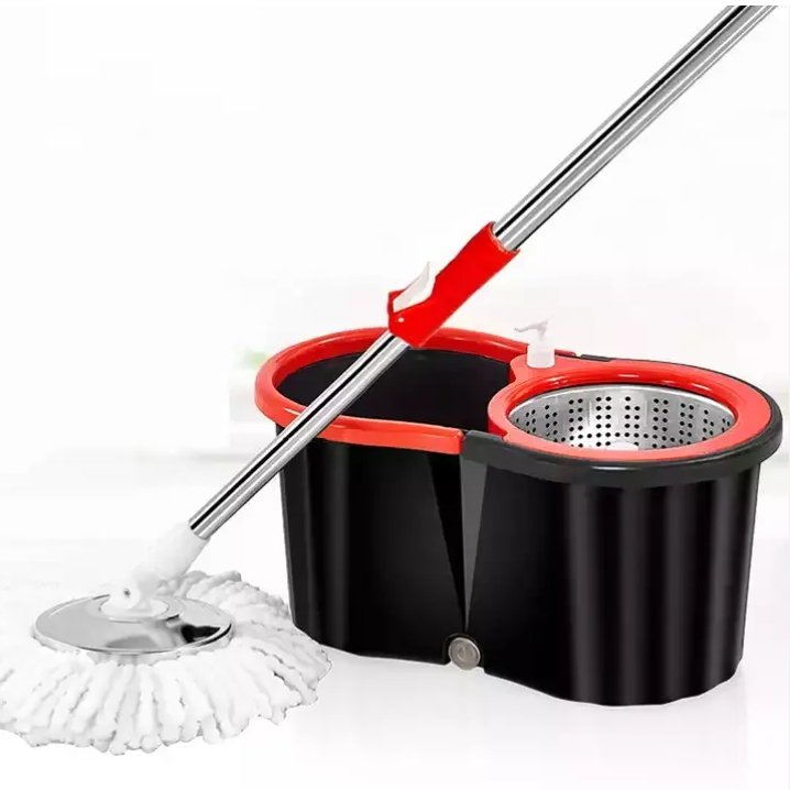 🧼 360° Spin Cleaning Mop (Dual Bucket System)