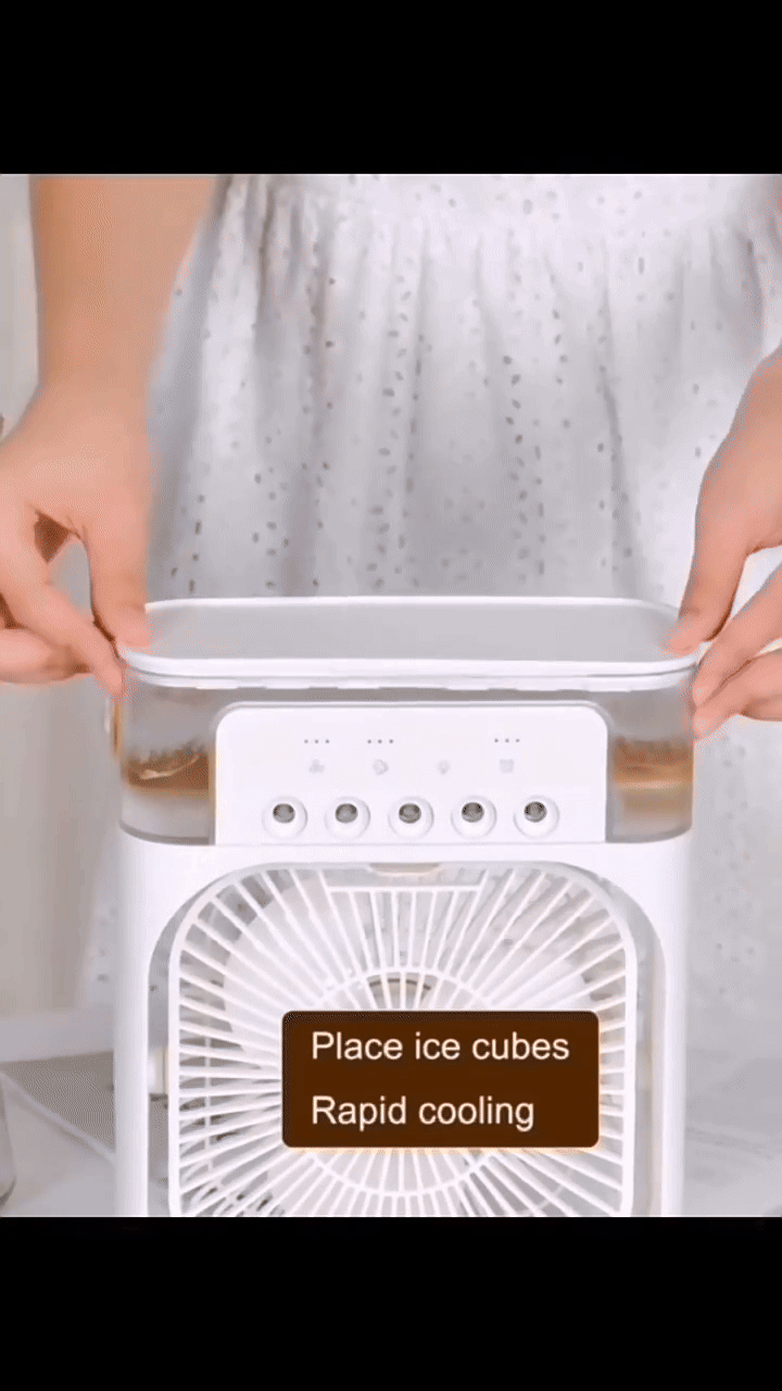 Cooling Fan with Ice (Mini Air Cooler)