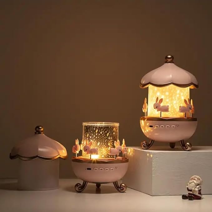Bunny's Carousel Projection Lamp