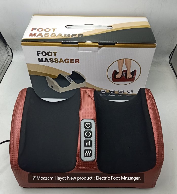 🦶 Electric Foot Massager (3-in-1 Heat, Vibration & Kneading)