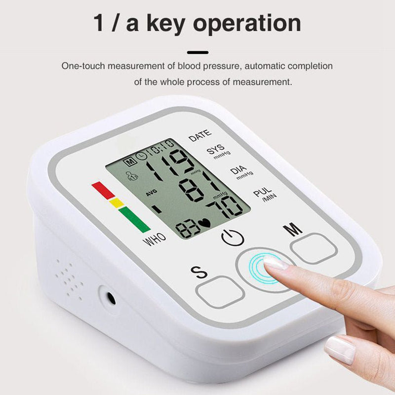 🩺 Digital Arm Blood Pressure Monitor (Electronic Sphygmomanometer)