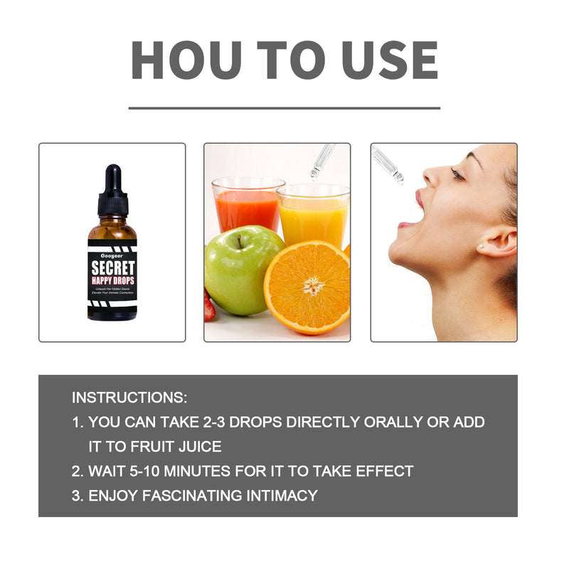 Googear Secret - Happy Drops  – Women's Mood & Wellness Supplement