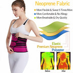 High Waist Body Shaper for Women – Sweat Belt Waist Trainer with Tummy Control
