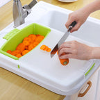 🥬 3-in-1 Multi-Function Cutting Board with Drain Basket