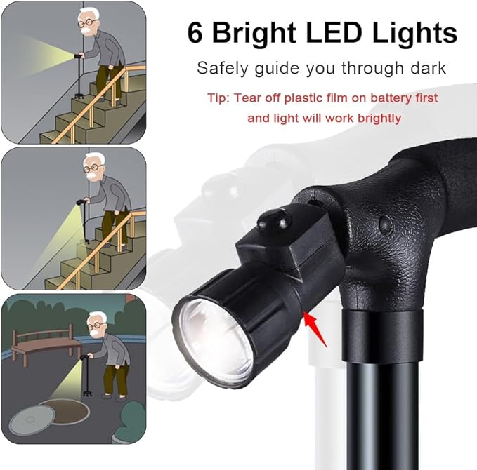 🦯 Foldable Walking Cane (Portable Support Stick)