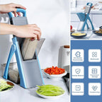 🥗 Multi-Function Vegetable Cutter with Storage Box