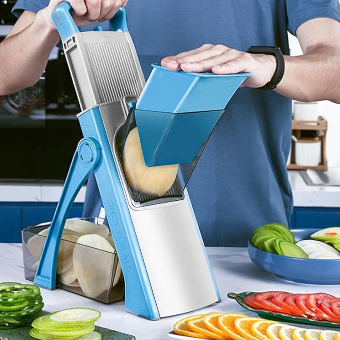 🥗 Multi-Function Vegetable Cutter with Storage Box