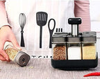 🌶️ Revolving Spice Rack (9-Piece Set