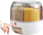 🍚 Rotating Food Storage Dispenser (Multi-Grain Container)