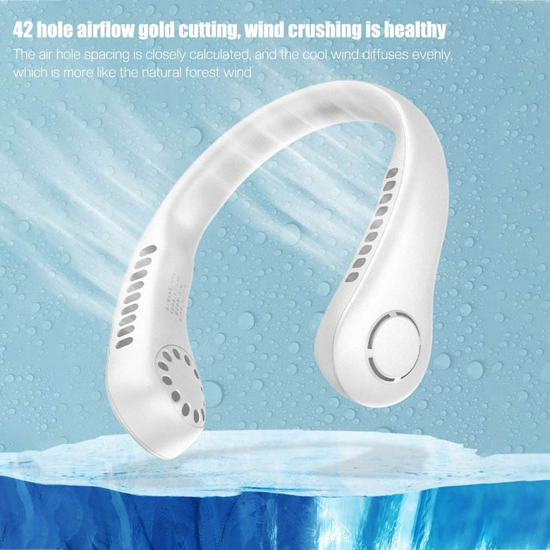 Vaneless Neck Hanging Fan – Bladeless Wearable Cooling Fan